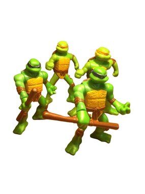 McDonald's Happy Meal Ninja Turtle Action Figures  Lot of 4
